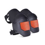 Jackson Safety, Universal, Black/Orange 95211 Ultra-Flex Heavy Duty Premium Grade comfortable Gel, durable anti-slip Knee Pads for construction, work, gardening, flooring or DIY, black