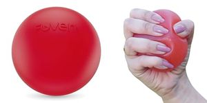 FOVERA Stress Relief Ball for Hand Therapy, Exercise, Arthritis, Finger, Wrist, Carpal Tunnel, Pain Relief, Grip Exerciser Strengthening (Pack of 1)