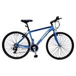 N/A1 Skorpion - Men's Hybrid Bike - City Bike 700c Tyres, 18” Bike Frame (Blue)