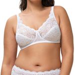 Triumph Women's Amourette 300 N X, Non-wired bra, WHITE