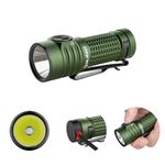 OLIGHT Baton Turbo Rechargeable Long Range LED Flashlight 510-meter Beam, EDC Flashlight with 1000 Lumens 6 Modes, Waterproof Flashlights for Outdoor Adventures, Home Use, and Emergencies (OD Green)