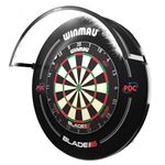 WINMAU Wispa Dartboard Lighting System – Professional Dartboard Accessory with 120° Warm Light Ring – Magnetic Fit for Home or Club Dart Board Set