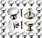 30 Pack Cabinet Knobs, Brushed Nickel Cabinet Knobs Silver with Screws for Dresser Drawer Cabinet Cupboard, Perfect Kitchen Cabinet Hardware for Your Home, Kitchen, Bathroom, Bedroom