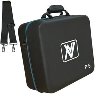 Q-View PS5 Carry Case - Travel Bag for PlayStation 5 Disc and Digital Edition with Shoulder Strap Compartments for PS5 Controller, Headset, Cables & Games - Luxury Carrying for PS5 by NV