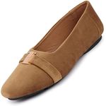 FAUSTO Women's FST KI-1902 SULTAN-36 Sultan Buckle Slip On Ballerina Flat (3 UK)