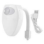 Toilet Night Light Motion Sensor, Mini Toilet Lamp USB Charging Body Induction Night Light with Motion Sensor Bathroom Accessory, 8 Color Changing