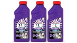 Cillit Bang 3-in-1 Power Cleaner Odour Stop Drain Unblocker Gel, Drain Cleaner For Kitchen Sink Drains, Bathroom Showers, Baths & Basins | 500ml Each | Pack of 3 | 3 x 500ml