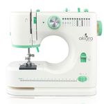 Akiara Sewing Machine Electric with 12 Stitch Patterns | Stitching Machine for Home Tailoring | Silai Machine for Home Use | Portable Mini Tailor Machine with Zig Zag & Pico Stitch