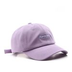 TopiBaaz Embroidered Baseball Cap for Women Men Breathable Quick Dry Mesh Sun Hat Unisex Cotton Cap Outdoor Everyday Wear | Freesize (Purple)