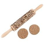 Embossed Wooden Rolling Pin for Bak