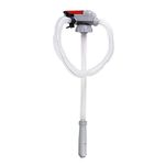 TERAPUMP TRFA01 4 AA Battery Powered Fuel Transfer Pump w/Flexible Intake hose and Non-spill Auto-Stop Nozzle attachable to gas cans and more