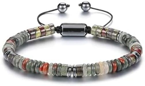 Jovivi Mens Crystal Beads Bracelet Tigers Eye Stone Anxiety Protection Healing Bracelets Adjustable Spiritual Gifts for Women Men Him Boyfriend Husband Dad Father's Day Birthday Christmas, Dragon