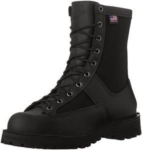 Danner Acadia 8" Waterproof Tactical Boots for Men - Polishable Leather with Breathable Gore-Tex, Traction Outsole, Made in USA, Black - 7.5 D