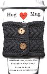 Hug Your Mug Cup Cozy, Reusable Coffee Sleeve Hand Protector Drink Grip for Paper Cups