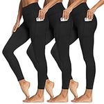 3 Packs Leggings with Pockets for W
