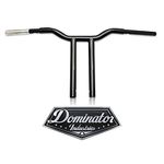 Dominator Industries 1 1/4 inch MX-T Bar, 14 inch Rise, Gloss Black for 1996-2018 Dyna, Softail and Sportster