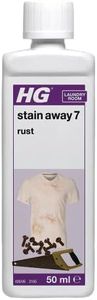 HG Stain Away 7 Rust, Stain Remover for Stubborn Rusty Marks, Erases Stains from Clothes, Tiles, Flagstone, Concrete & Natural Stone Surfaces, Textile Safe – 50ml (426005106)