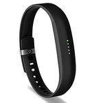 Greeninsync Wristbands Compatible for Fitbit Flex 2 Black, Adjustable Soft Silicone Sports Classic Silicon Bracelet Strap Replacement Band with Metal Clasp for Fitbit Flex 2 Watch Wrist Band Small