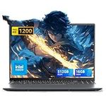 ACEMAGIC LX16 Laptop Computer 16" FHD,Intel Alder Lake-N N97 (4C/3.6GHz),16GB DDR4 512GB SSD,38Wh Battery,Windows 11 Pro,180° Hinge,Laptop for Office & Travel