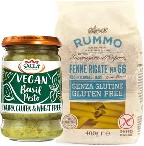 Gluten Free Italian Bundle - Sacla' Vegan Basil Pesto & Rummo Gluten Free Penne