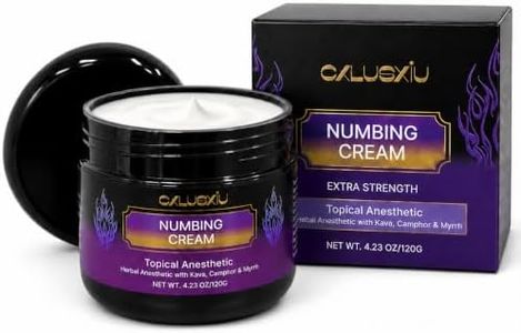 Tattoo Numbing Cream for Sensitive Skin Areas, Herbal Tattoo Aftercare Balm, 120g / 4.23 oz Large Jar, Long-Lasting Comfort Prep for Rib, Neck, Back, Arm and Leg Tattoo Sessions