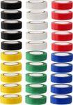 MACKLON 8 Meter Self Adhesive PVC Electrical Insulation Tape-Colored Pack of 30 Pieces (Assorted Color)