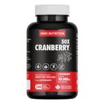 Cranberry 50X Extract 120 Vegetarian Capsules dmannose UTI urinary tract infection bladder control women probiotic cranberry concentrate Allergen-Free Non-GMO Canada Made