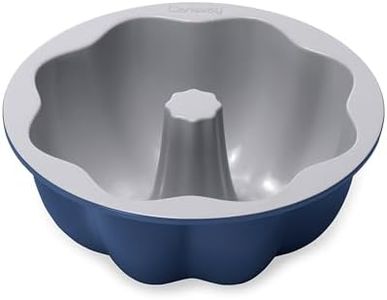 Caraway Fluted Cake Pan - 9.5” Non-Stick Ceramic Baking Pan - Ergonomic & Easy to Handle - Oven Safe up to 550ºF - Non-Toxic, PTFE & PFOA Free - Navy
