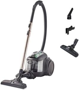 AEG CLEAN 6000 ÖKO AL61C2ÖKO Staubsauger beutellos / ETM Testsieger (SEHR GUT) / 60 % Recyclingmaterial / 550 W / Zusatzdüsen / Softräder / 74 dB(A) / 12m Aktionsradius / 1,6L Staubbehälter / Schwarz
