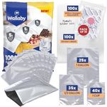 Wallaby 100ct Multi-Size Mylar Bags