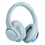 TUINYO Wireless Headphones - Noise Cancelling Over Ear Bluetooth Headphones with 60H Playtime, Deep Bass Hi-Fi Stereo Sound & Comfortable Earpads for Travel, Home and Office-Blue Gray