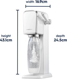 Art Sparkling Water Maker – White Carbonator Machine