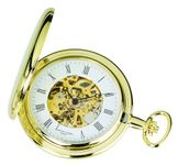 Charles-Hubert, Paris Gold-Plated Mechanical Pocket Watch