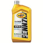 Pennzoil 550022689 5W-30 Platinum Full Synthetic Motor Oil - 1 Quart