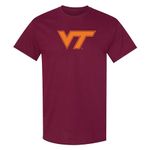 NCAA Officially Licensed College - University Team Mascot/Logo Basic T Shirt, Virginia Tech Hokies Maroon, 3X-Large