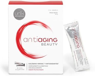 ANTIAGING BEAUTY | VERISOL Colágeno hidrolizado (5 estudios clínicos) con Ácido Hialurónico, Granada, Acai, Vitamina C, Biotina | Reduce las arrugas y la flacidez de la piel | 30 sticks | Unik Health