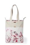 Harry Kritz Vertical Printed Cotton Canvas Tote with Bird Print for Daily Use.