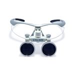 Endoking Dental Loupes with Plastic Frame | LED Headlight Free (2.5X, Silver)