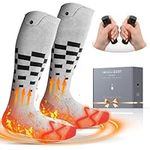 ComfyMate Heated Socks with 2 Pack Hand Warmer Rechargeable Set, Heating Socks with Electric Handwarmer Max 70℃, Ultra Light Portable for Pocket, Idea Tech Gifts for Men, Women, Fishing, Golf, Hunting