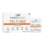 Steadfast Nutrition Tri Fibre | Clear Soluble Fiber Supplement for Healthy Gut & constipation relief | Gluten Free | Prebiotics | Unflavoured | 240g (Pack of 30 Sachets)