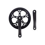 1pcs 52T 170mm Left Single Chain Crank Arm Right Bike Crankset Square Crank Set for Mountain Road Bike 11.79X8.84X0.79 inch