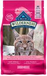 Blue Buffalo Wilderness High Protein Grain Free, Natural Adult Dry Cat Food, Salmon 2.2kg bag - Medium Bag, kibble