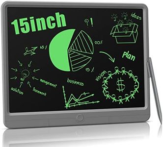 TUGAU LCD Writing Tablet for Kids,15 Inch Large Screen Doodle Board Writing Pad, Erasable Electronic Drawing Writing Pads, Educational and Learning Girls Gifts Toys for 3 4 5 6 7 Year Old Girls Boys