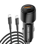 USB C Car Charger, 38W Fast Charge Car Charger Adapter For Samsung Galaxy Tab S10+ S10 Ultra S9 FE/Tab A9/Tab A9 Plus S9 S9 Plus S6 Lite S9 Ultra Dual Port Cigarette Lighter Car Adapter With Cable