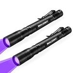 MXLEGNT UV Black Light Flashlight: 2 Pack 395nm Torch Pen Inspection Lamp for Pet Urine Detection - Ideal for Dog Cat Urine Pet Stains, Bed Bug on Carpet/Rugs/Floor