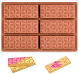 Fimary 1 Pc Chocolate Bar Mold Deep