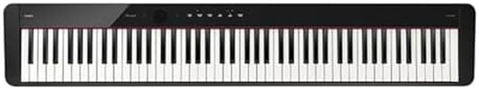 Casio Privia PX-S5000 Portable Digital Piano with 88 Hybrid Weighted Keys, 23 Tones, Touch Sensor Controls, Sustain Pedal, Bluetooth, USB, AC Adapter, 16W Speakers, Gloss Black Finish (PX-S5000BK)