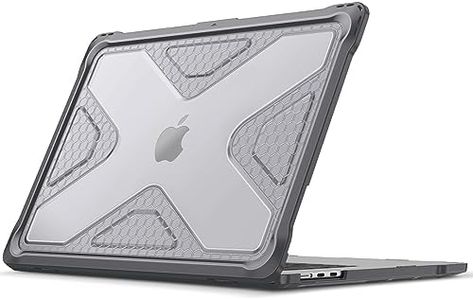 Fintie Case for MacBook Air 15 Inch A3114 A2941 (2023 2024 Release) - Heavy Duty Rugged Hard Shell Case Cover with TPU Bumper for MacBook Air 15.3" M2 M3 Chip with Touch ID, Gray