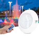 EECOO Pool Lights Underwater, Submersible LED Pool Light 300 LEDs, 30W IP68 Waterproof RGB Underwater Lights with RF Remote Control, Decoration Light for Pond Party Garden Landscape Lighting AC12V