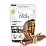 Namo Organics Mulethi Stick For Eating - 100 Gms - Yashtimadhu/Licorice Roots For Throat